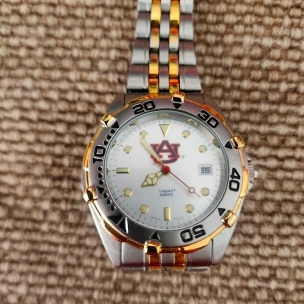 LOGOART MENS AUBURN TIGERS WATCH
